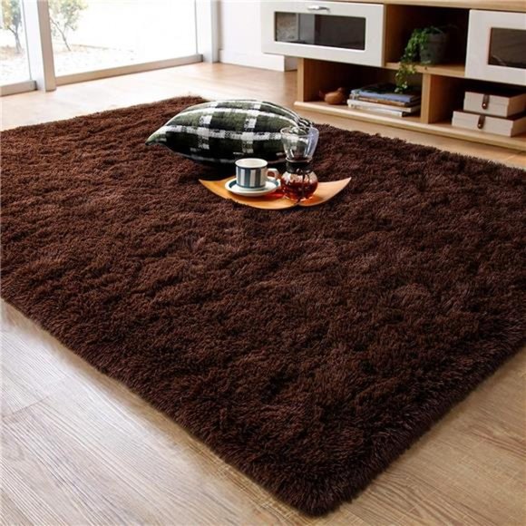 Fluffy Area Rugs, Super Soft Shaggy Rug Fuzzy Long Fur Carpets for Bedroom Decor - Picture 1 of 7